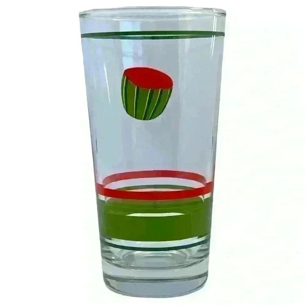 Set of 6 watermelon drinking glasses
